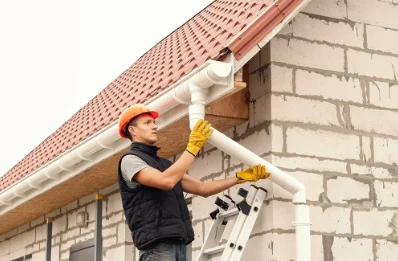 Pose et remplacement de gouttières à Laborde